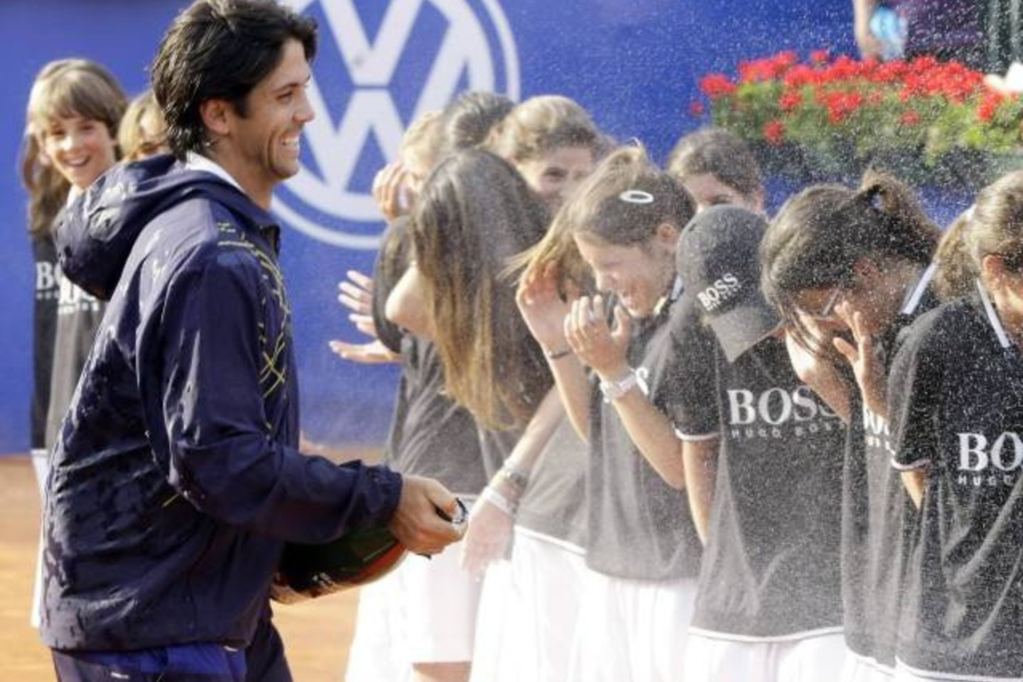 F.Verdasco laistėsi pergalės šampanu.