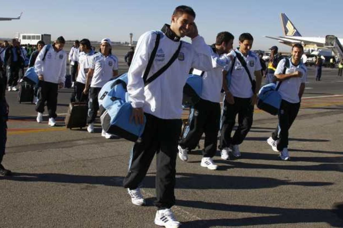 Argentinos futbolininkai į PAR atvyko šeštadienį.