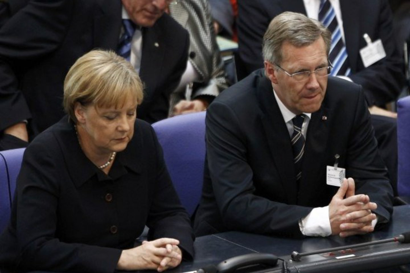 Vokietijos kanclerė A.Merkel ir prezidentas Ch.Wulff.