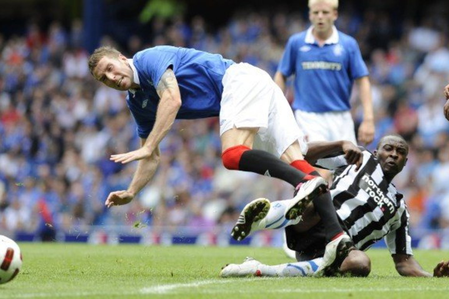 "Rangers" futbolininkai (mėlyni marškinėliai) pelnė du įvarčius.