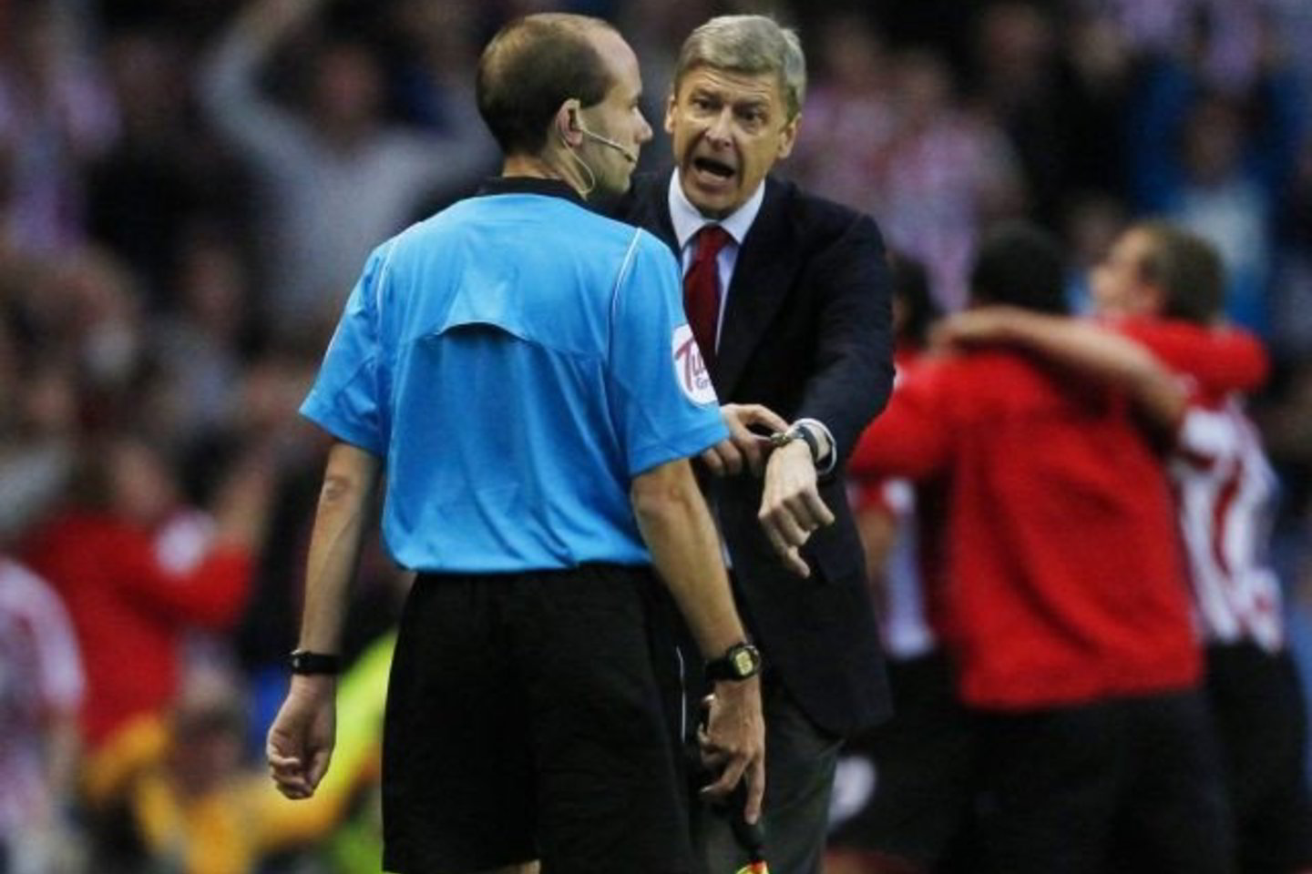 "Arsenal" treneris Arsene'as Wengeras siuto, kad teisėjas pridėjo tiek daug laiko ir varžovas įmušė.