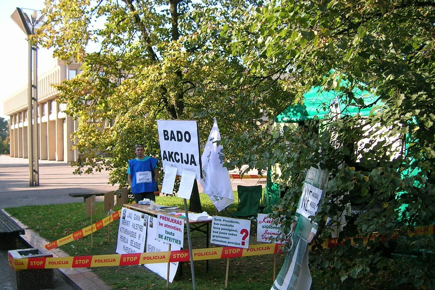Bado akciją prie Seimo rūmų pareigūnai pradėjo rugsėjo 22-ąją.