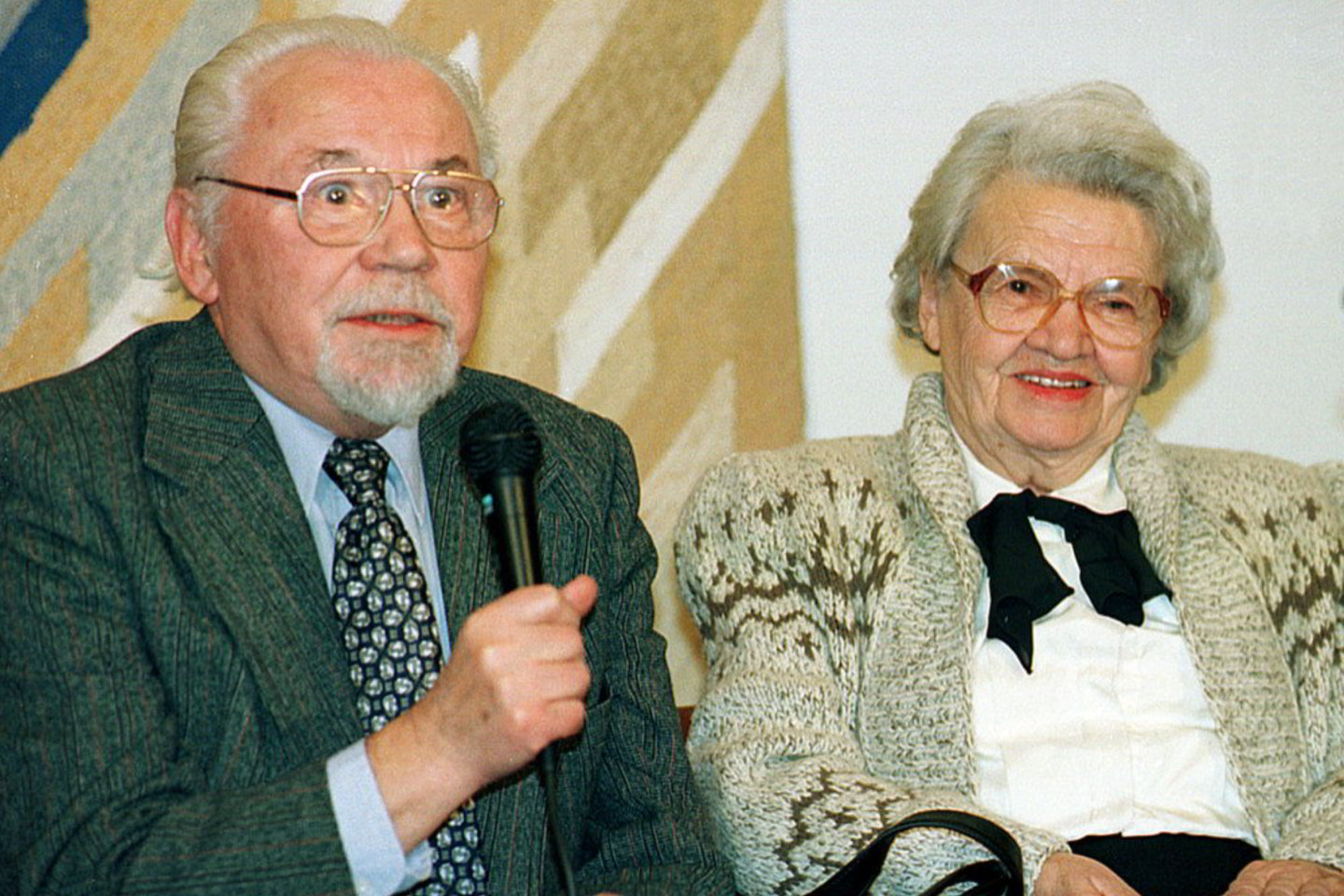 Poetas Kazys Bradūnas ir Kazimiera Bradūnienė 1999 metais.