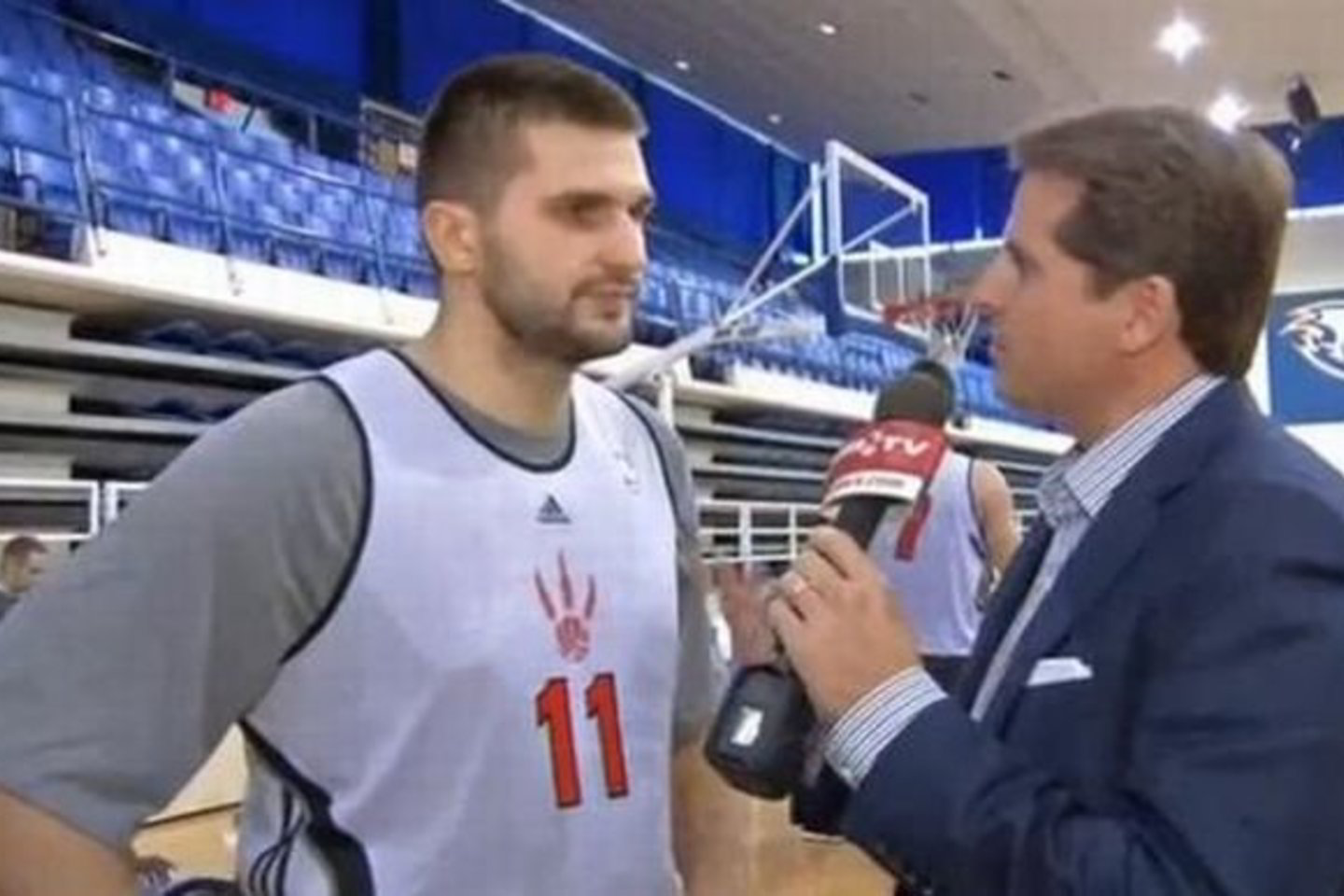 L.Kleiza iš "Raptors" komandos sulaukia daugiausia žurnalistų dėmesio.