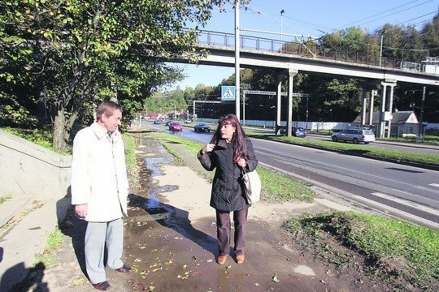 Pėsčiomis į turgų ir miesto centrą vaikštanti I.Visockytė piktinosi visą savaitę Tunelio gatvėje telkšančia bala.