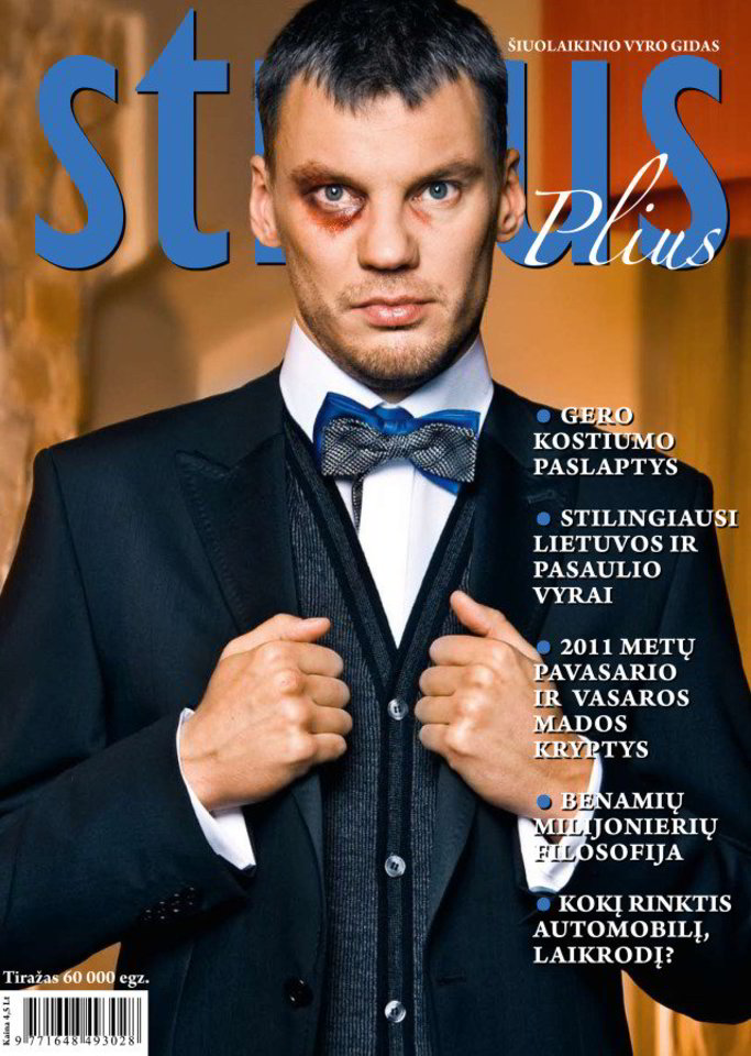 Naujas žurnalas "Stilius plius" šį kartą skiriamas vyrams.