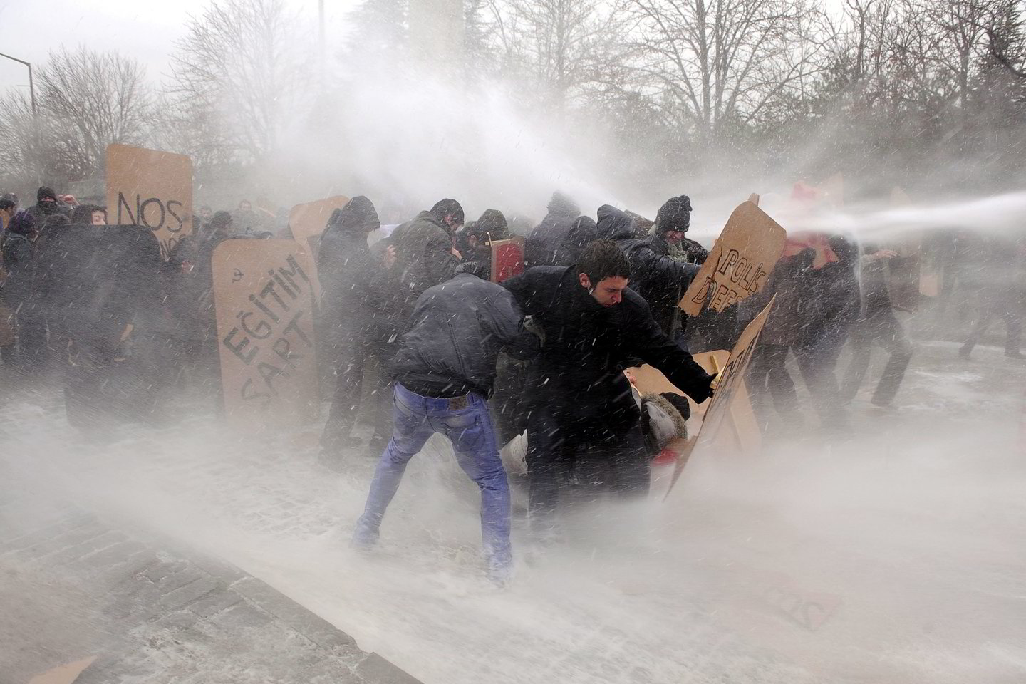 Protestas buvo nukreiptas prieš vyriausybės vykdomą švietimo politiką.