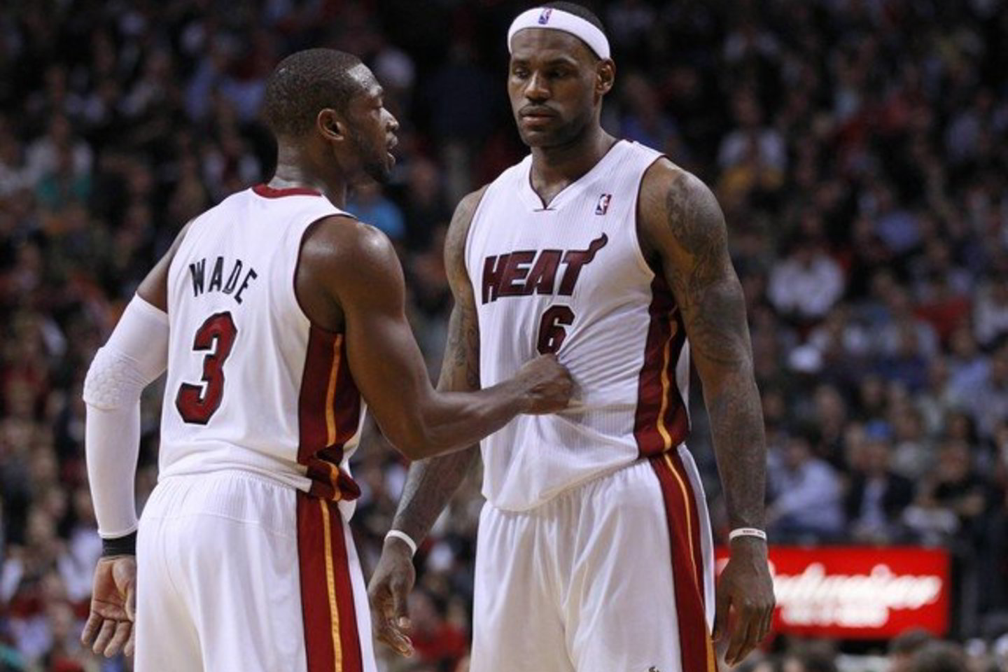 „Heat“ žvaigždės D.Wade'as ir L.Jamesas pamažu randa bendrą kalbą.