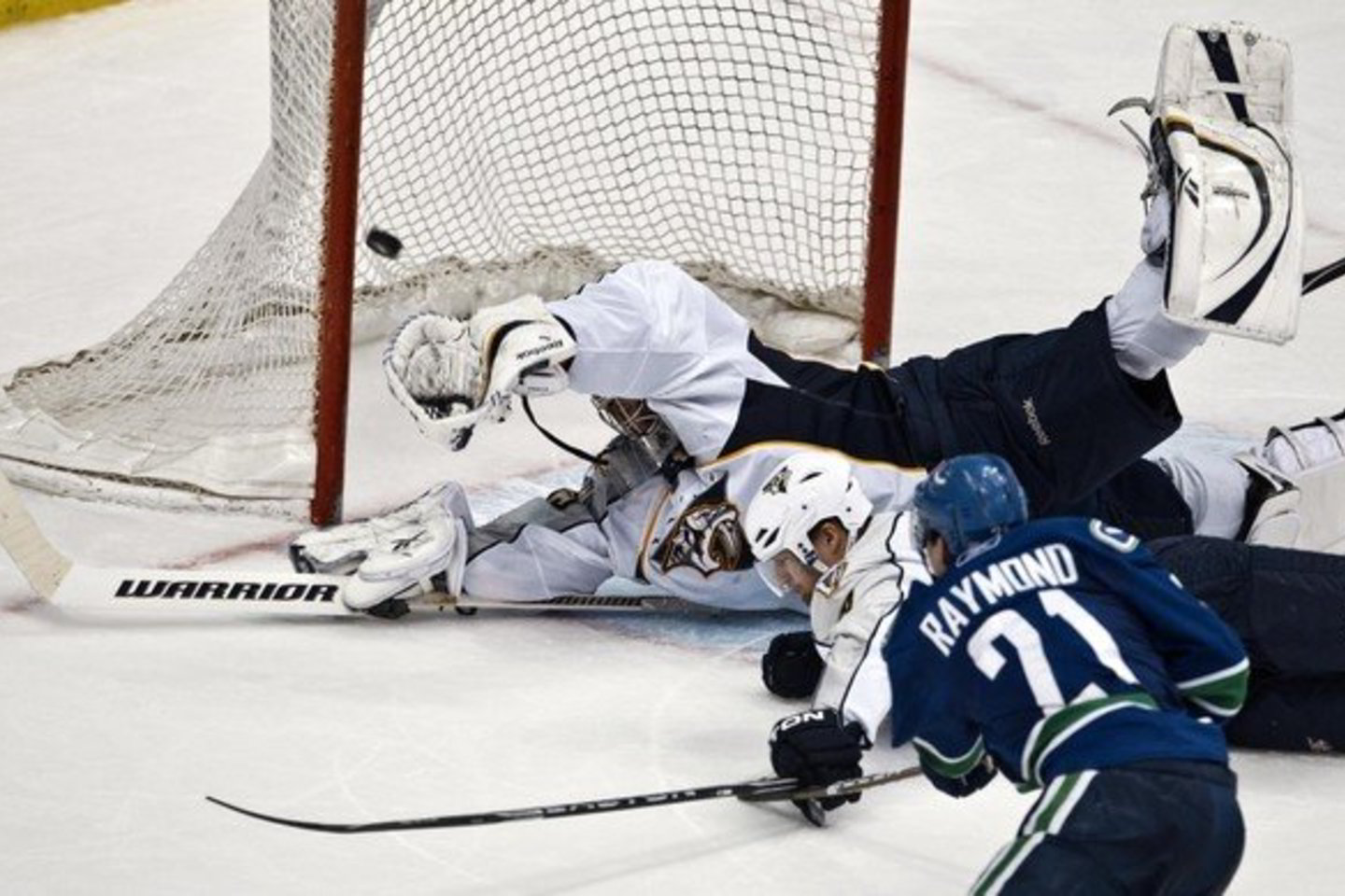 Vakarų konferencijos lyderė Vankuverio „Canucks“ namuose 2:1 įveikė Nešvilio „Predators“ ekipą.