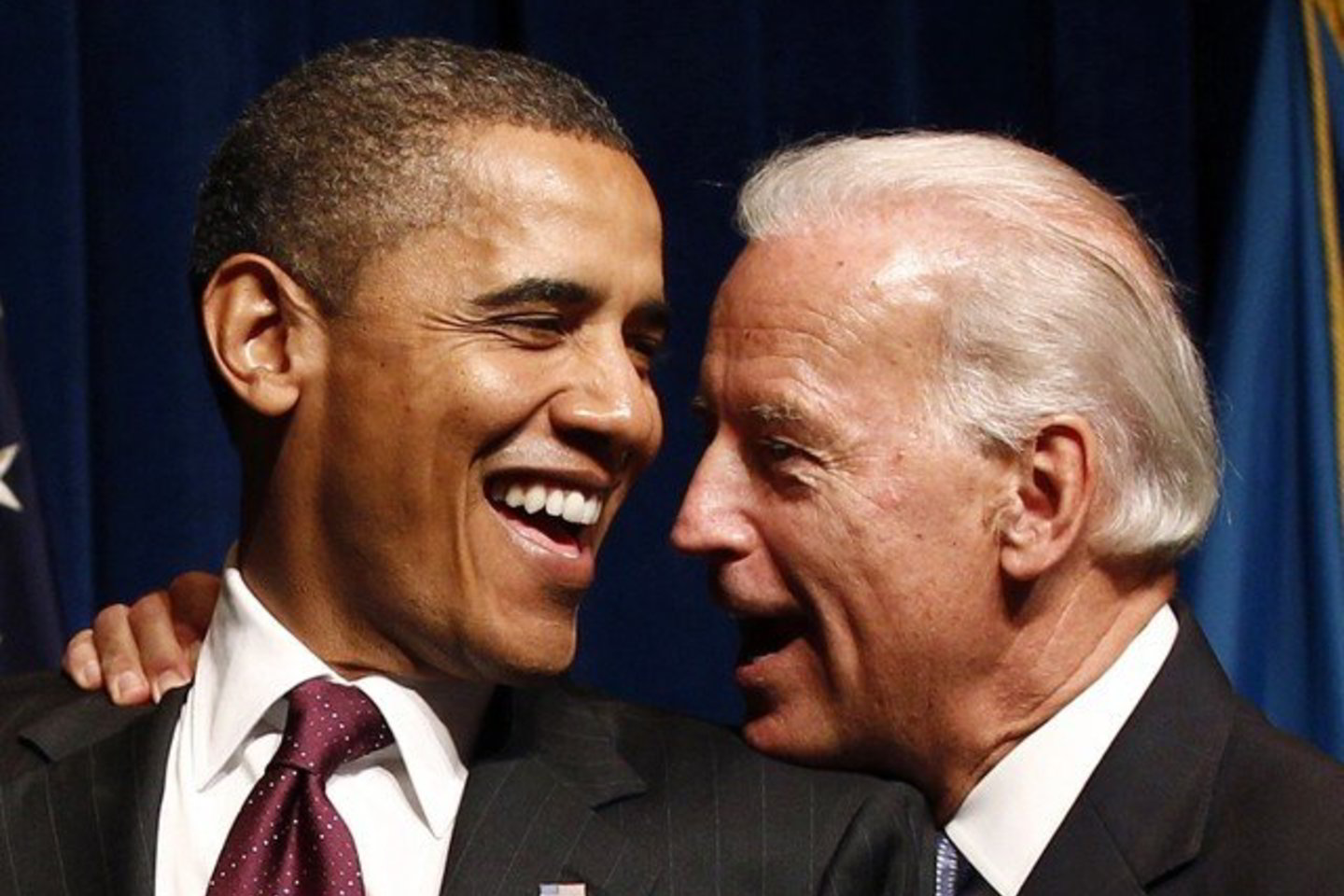 B.Obama (kairėje) ir J.Bidenas iškovojo pergalę visuotiniuose rinkimuose 2008 metų lapkričio 4 dieną.