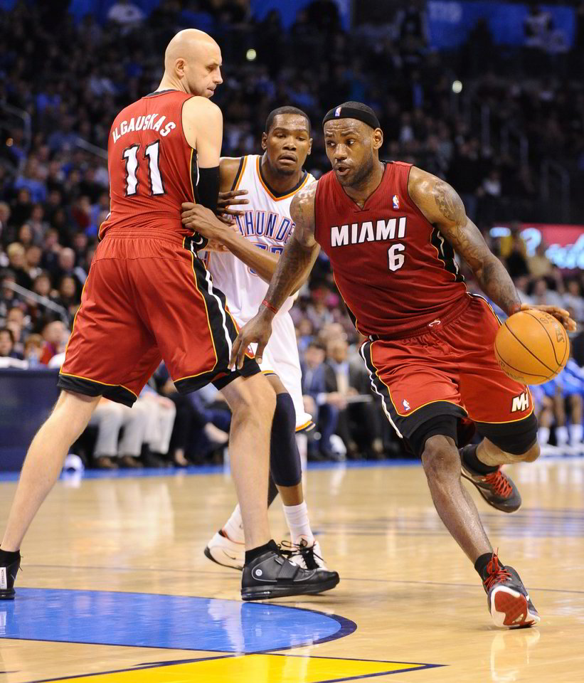 Majamio „Heat“ komanda svečiuose 108:103 įveikė Oklahomos "Thunder“ krepšininkus.