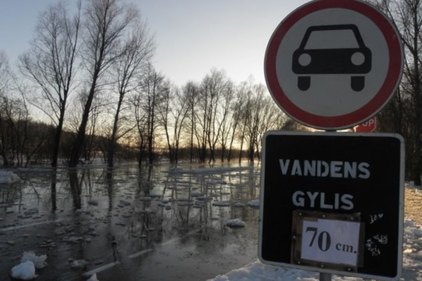 Šilutės rajone išlieka apsemtų kelių.