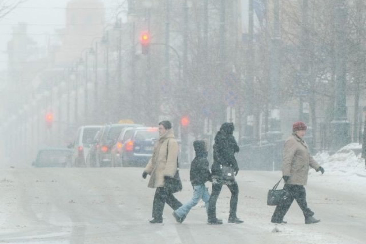 Gedimino prospektas penktadienio rytą.
