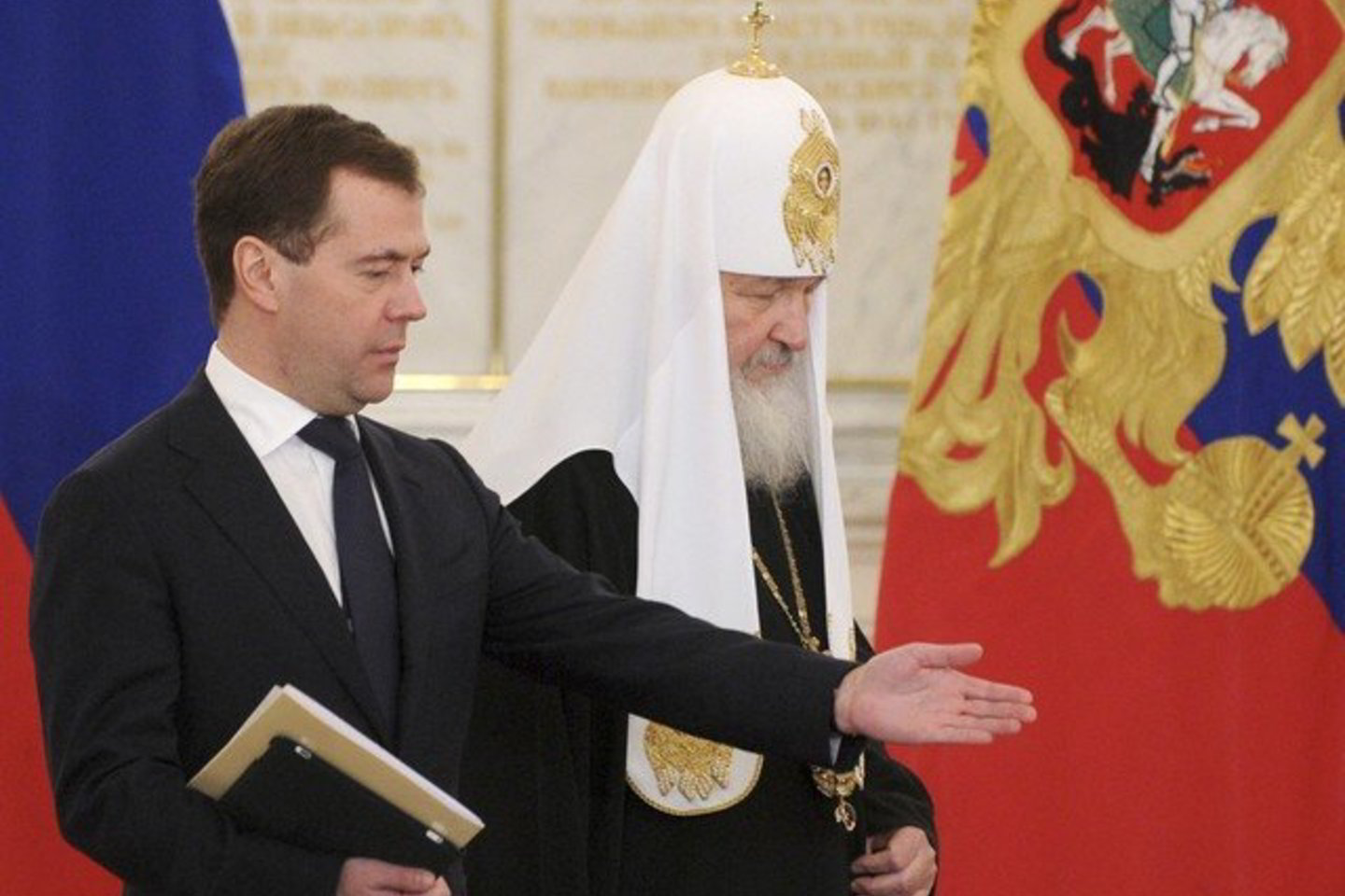 D.Medvedevas mėgsta susitikimus su dvasininkais.