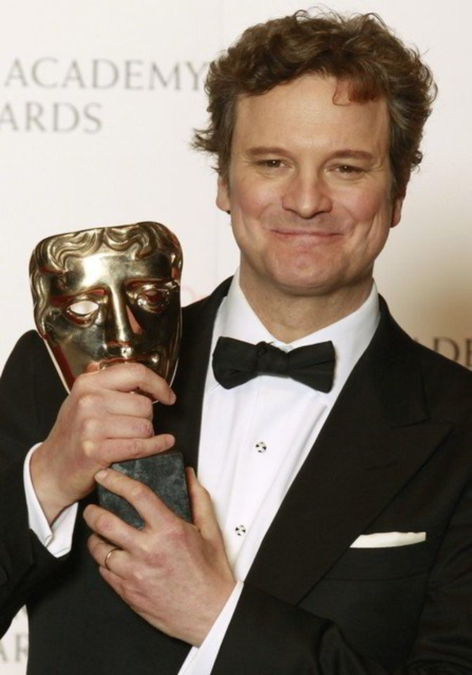 C.Firthas BAFTA apdovanojimą atsiima antrus metus iš eilės.