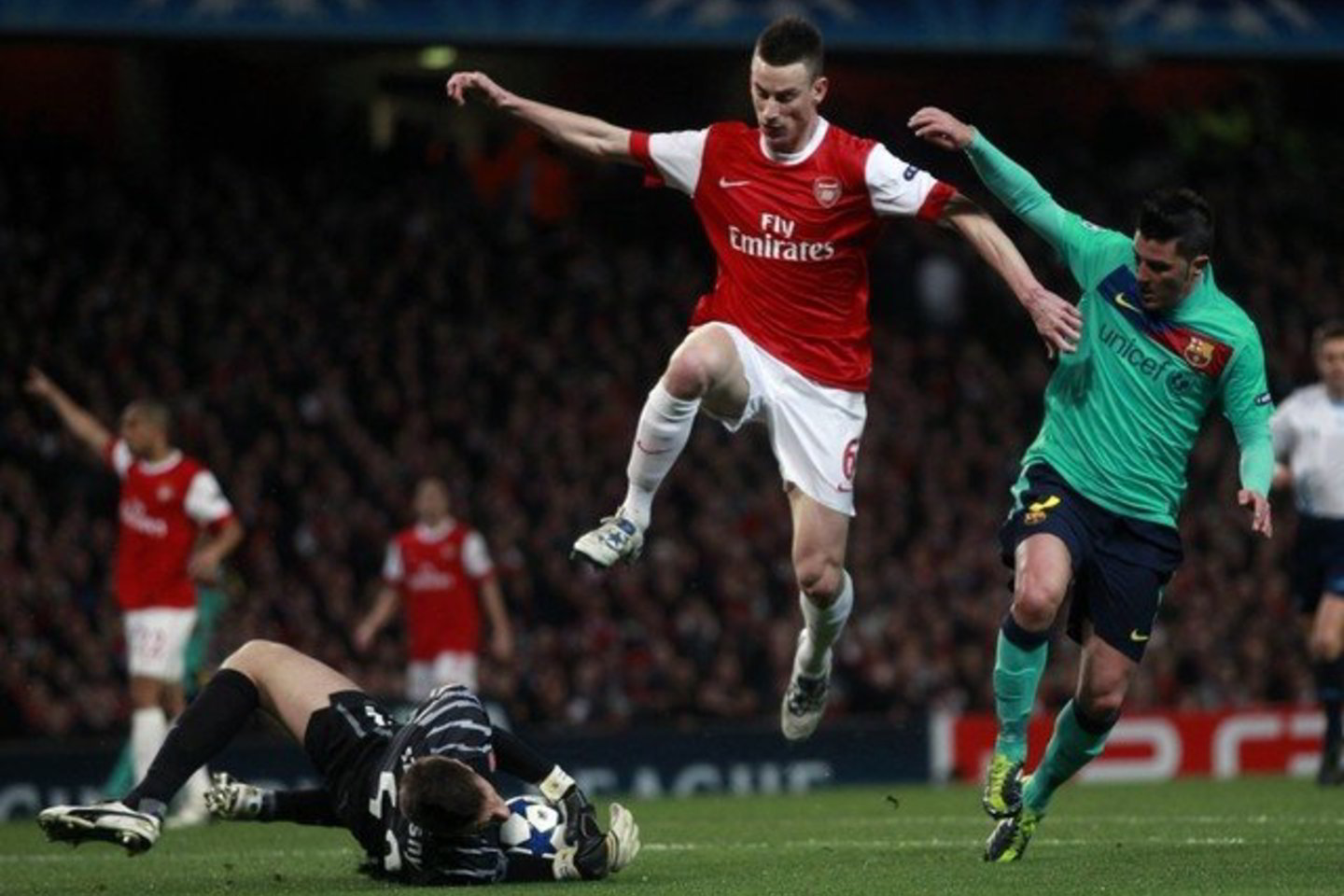"Arsenal" nugalėjo "Barcelona" futbolininkus.