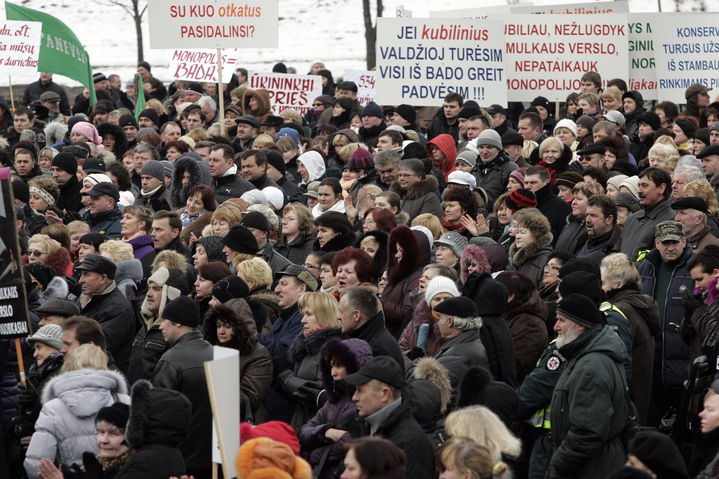 Profsąjungos mitinguos kovo 19 dieną.