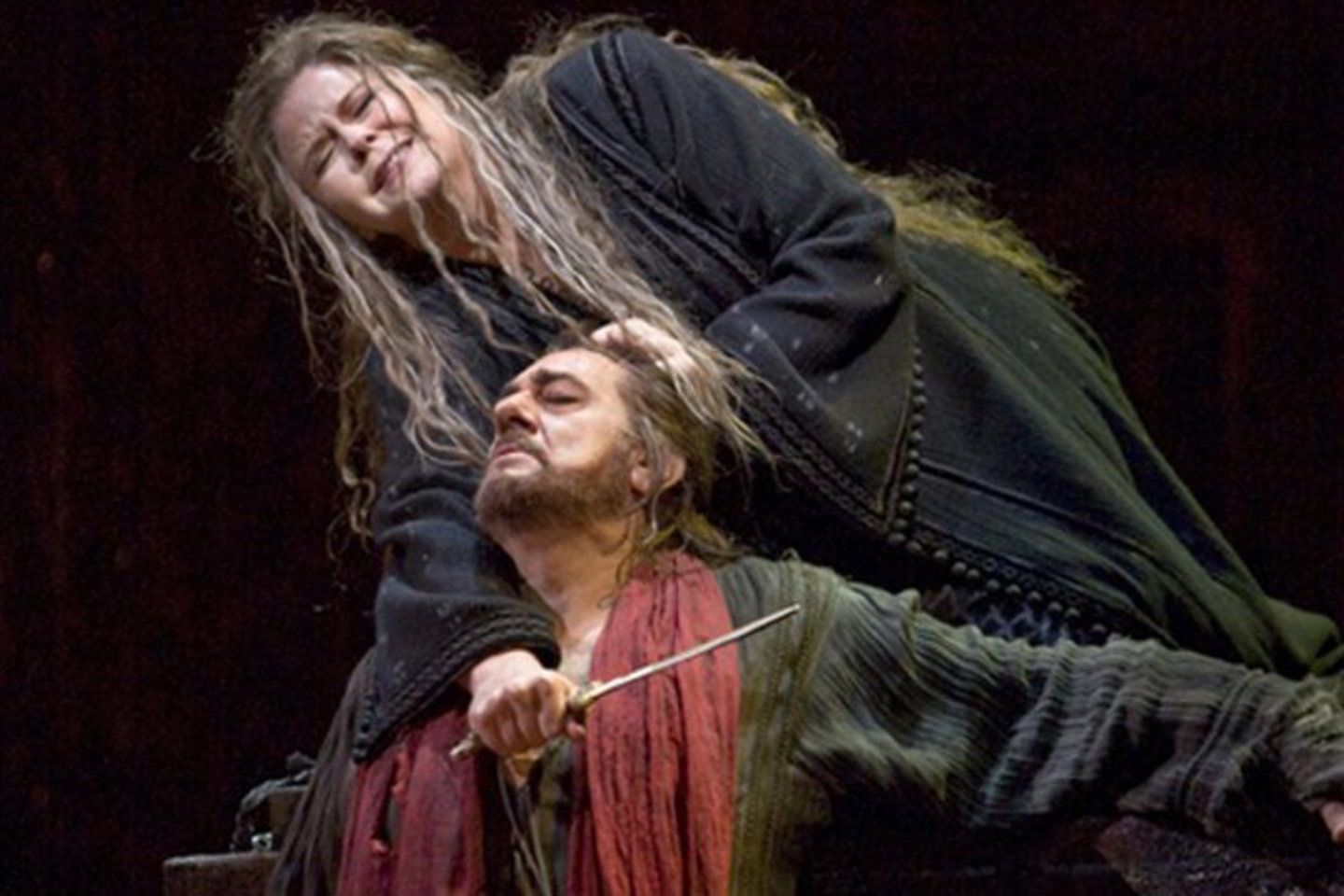 S.Graham ir P.Domingo “Metropolitan Opera” spektaklyje “Ifigenija Tauridėje”.