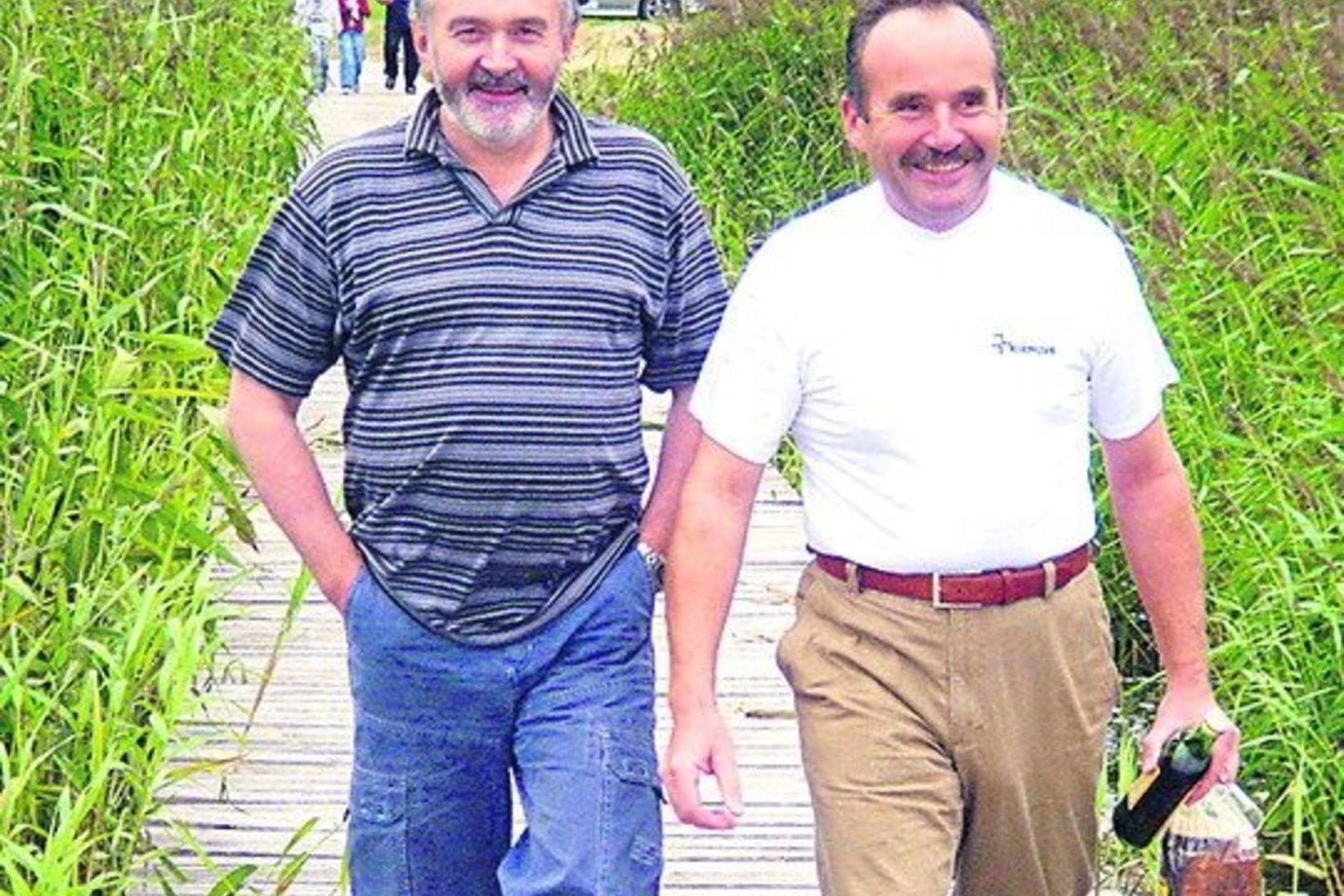 A.Stasiukynas (dešinėje) ir L.Karpalavičius susidraugavo prieš keturiasdešimt metų ir nuolat bendravo.