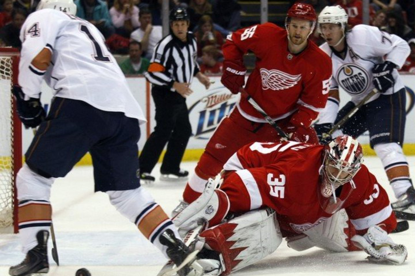 „Detroit Red Wings“ nugalėjo „Edmonton Oilers“ 2:1.