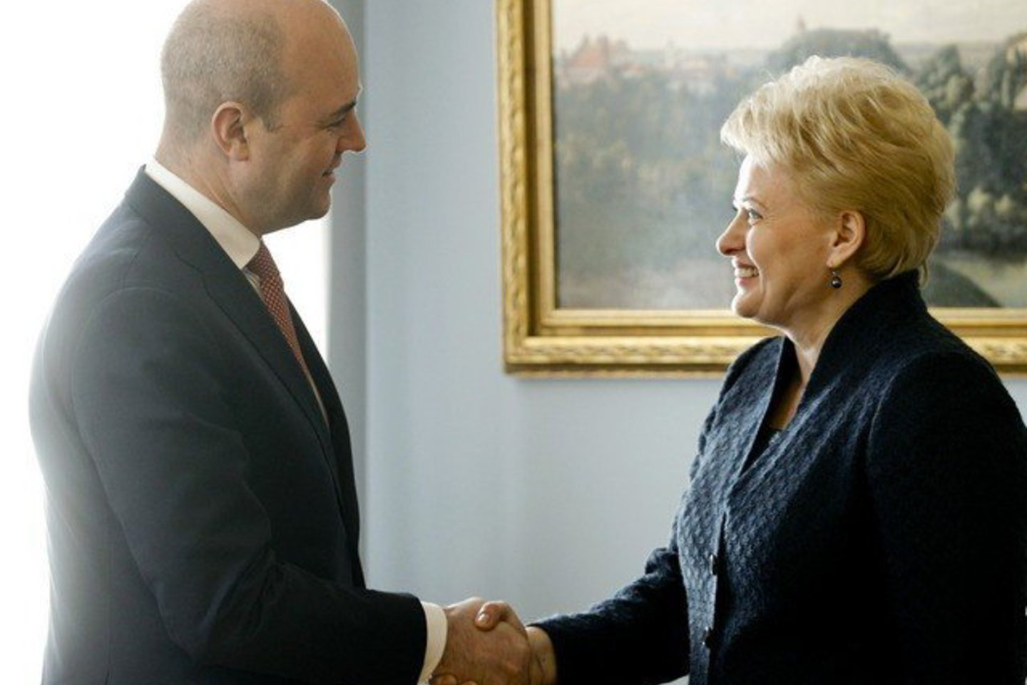 Prezidentė padėkojo Švedijos premjerui už Lietuvai sugrąžinamą tarpukario Lietuvos diplomato ir rašytojo Igno Šeiniaus archyvą.
