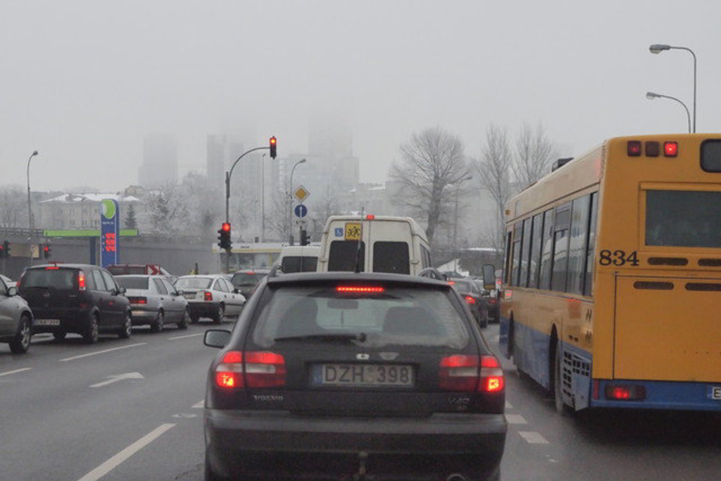 Vilniaus apskrityje - rūkas, pereinantis į dulksną.