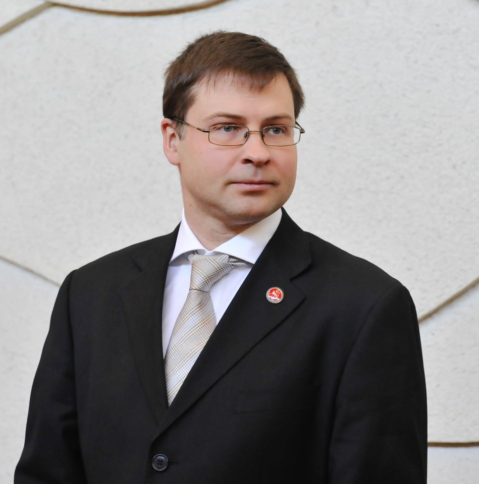 Latvijos premjeras V.Dombrovskis.