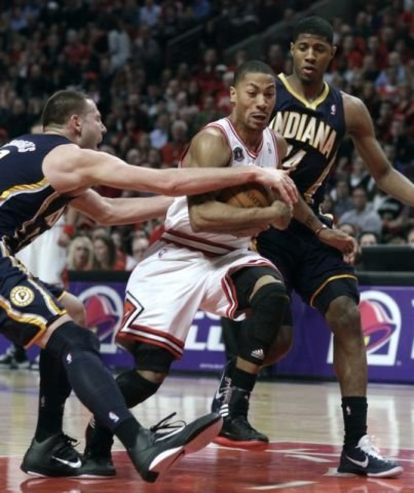 „Bulls“ komandoje rezultatyviausiai žaidė Derrickas Rose'as.