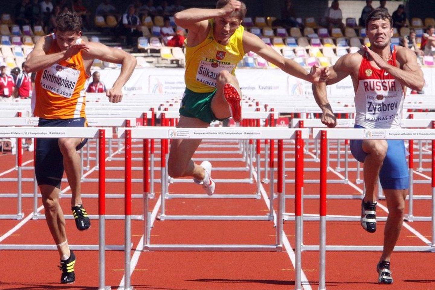 M. Šilkauskas 110 m. barjeriniame bėgime užėmęs antrąją vietą pagerino asmeninį rekordą.