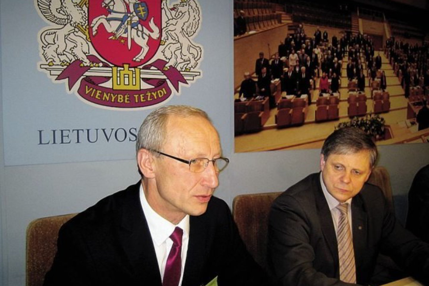 Lietuvos žemės ūkio universiteto rektorius Antanas Maziliauskas ir Seimo Kaimo reikalų komiteto pirmininkas Edmundas Pupinis.