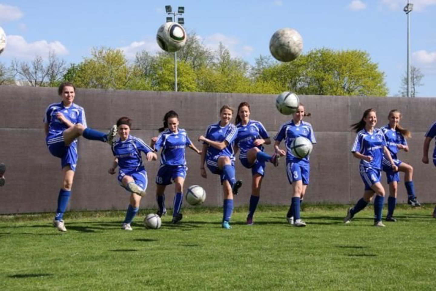 Moterų A lygos „Kauno“ komandos futbolininkės.