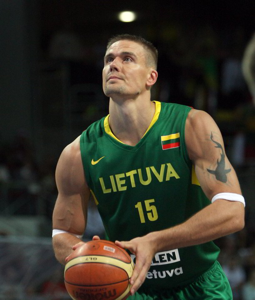 LKL čempiono marškinėlius nuo šiol vilkės ir nacionalinės ekipos kapitonas Robertas Javtokas