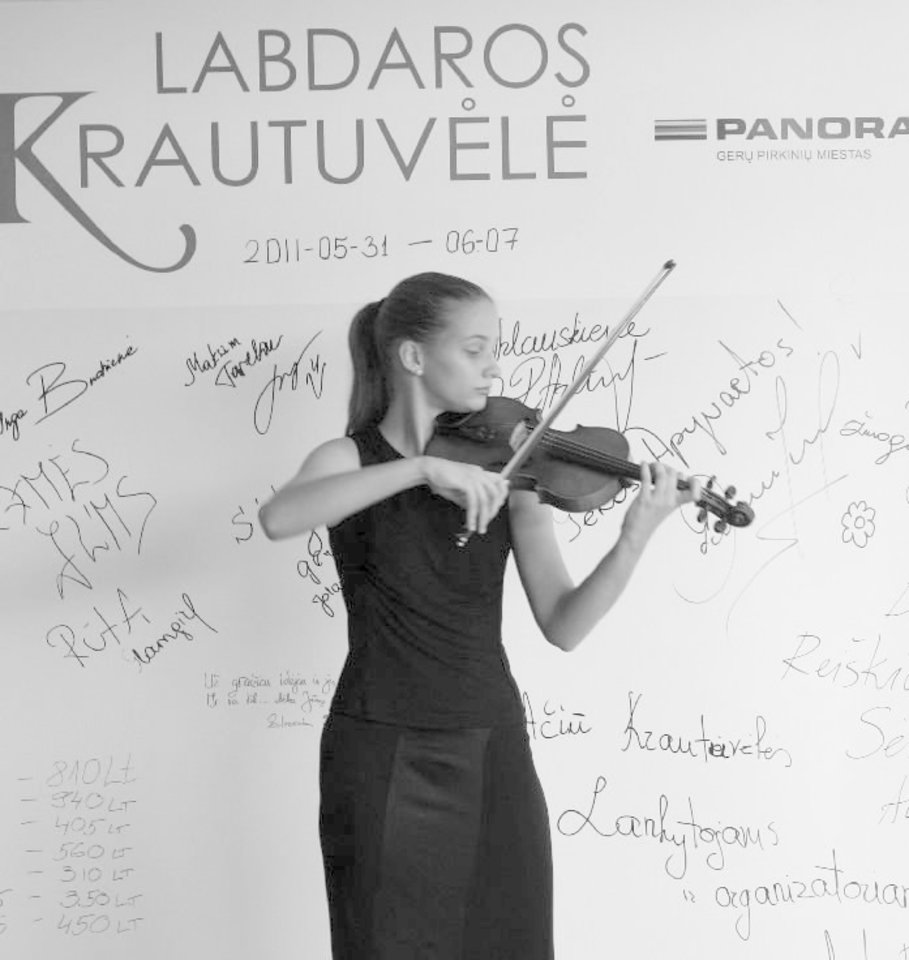 M.Rostropovičiaus stipendininkė Skaistė Dikšaitytė.