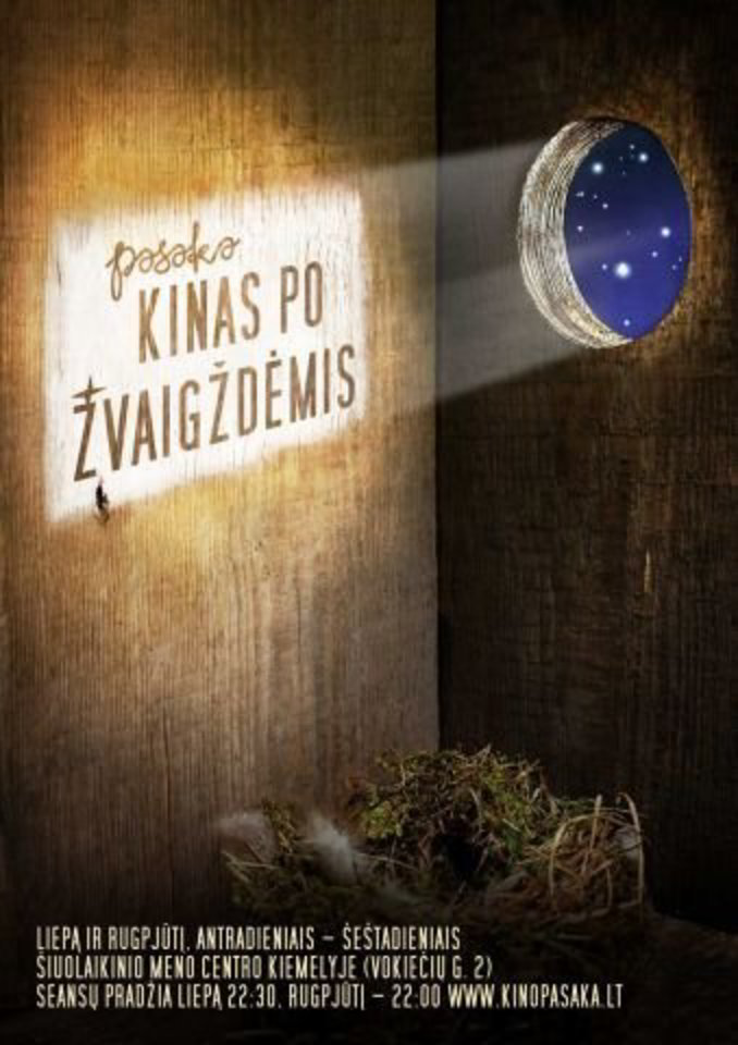 Kinas po žvaigždėmis“ žiūrovų šiemet lauks Šiuolaikinio meno centro kiemelyje.