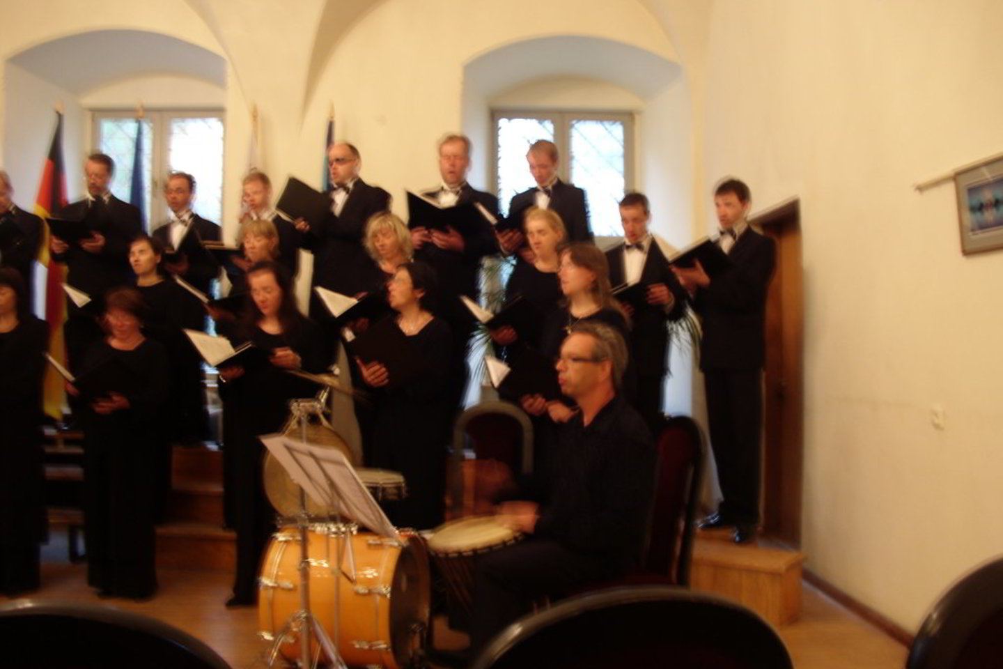 Chorui „Vilnius“ talkino ir žinomas perkusininkas P.Giunteris.