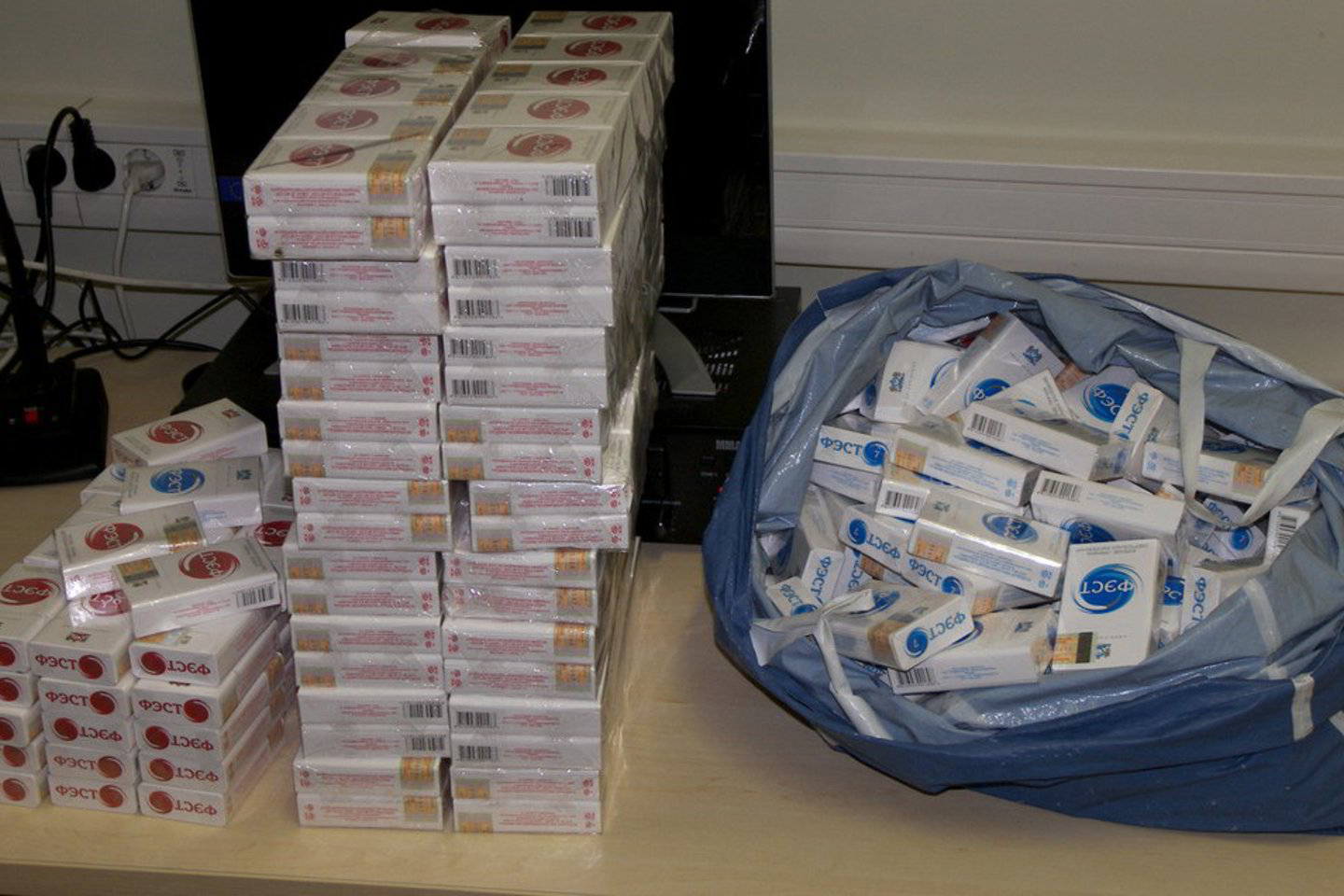 Pagal muitinės apskaičiavimo tvarką, visų rastų cigarečių vertė yra 41 tūkst. 75 Lt.