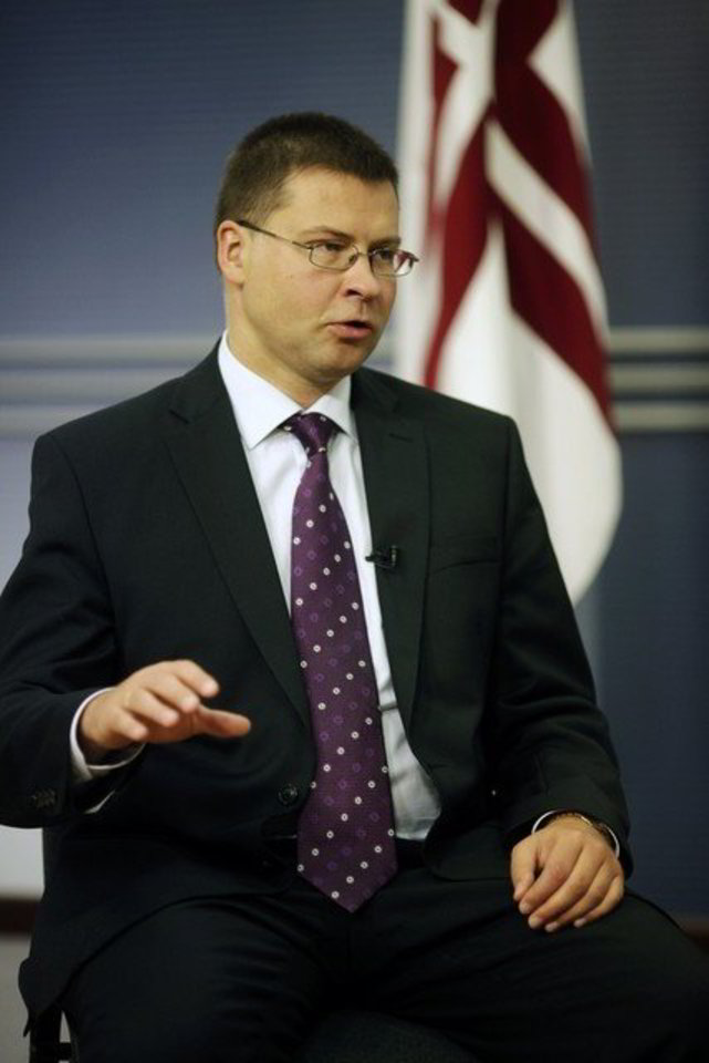 Latvijos ministras pirmininkas V.Dombrovskis.