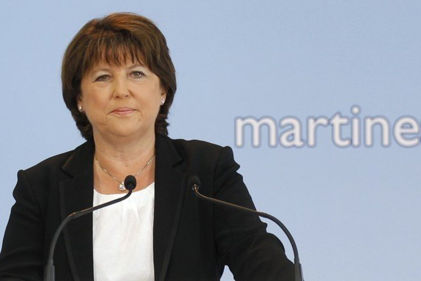 M.Aubry save pristato kaip paprastų žmonių kandidatę.