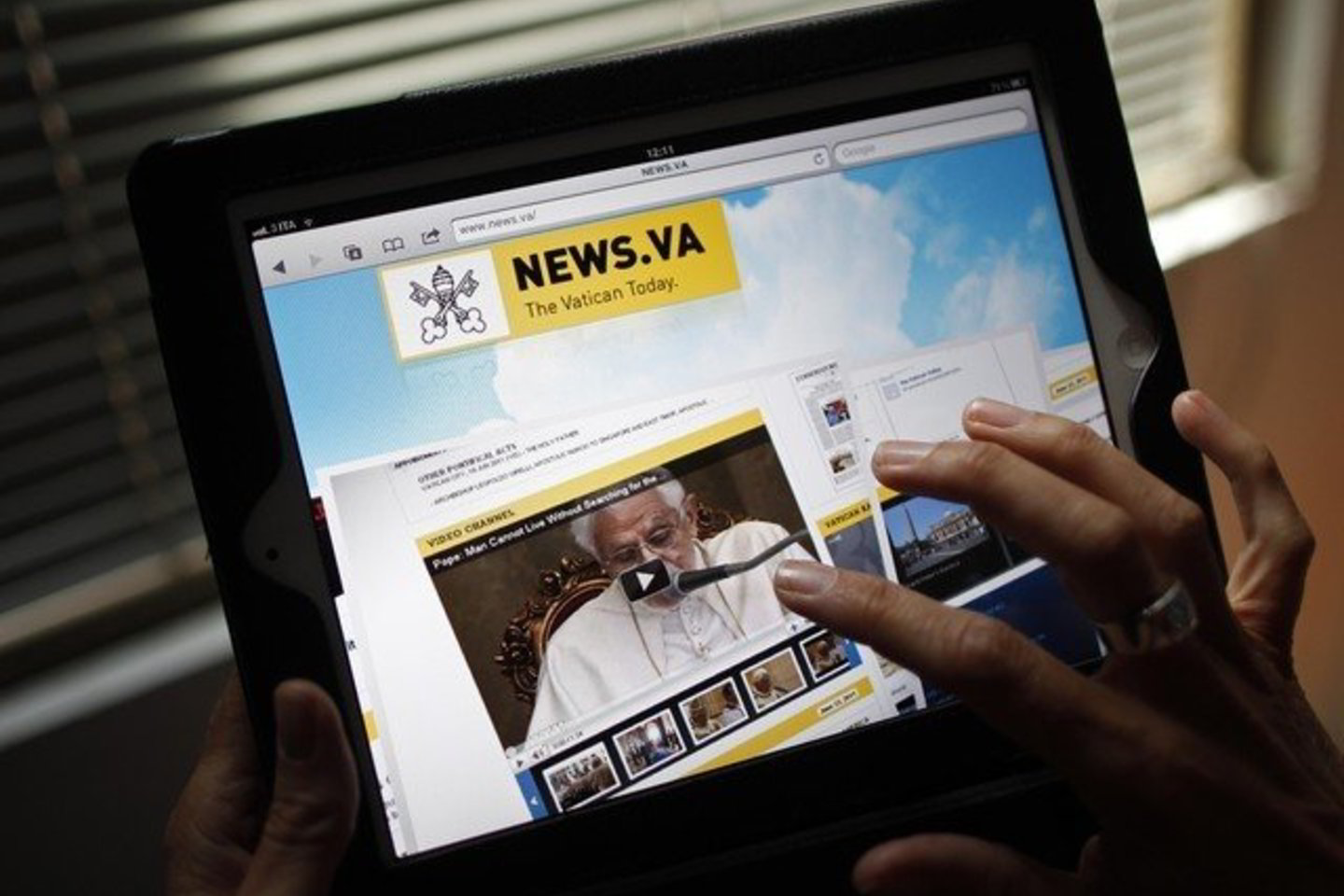 Popiežius žinutėje dalijosi naujiena apie trečiadienį paleistą Vatikano naujienų portalą news.va.