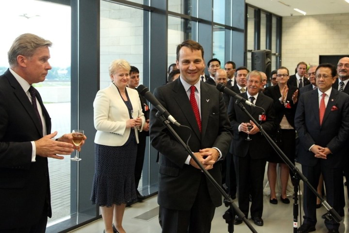 R.Sikorskis susitiko su A.Ažubaliu ir D.Grybauskaite.