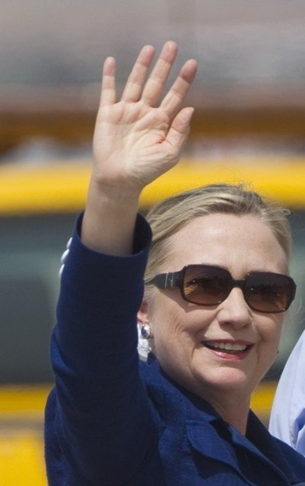 JAV valstybės sekretorė Hillary Clinton atvyko su oficialiu vizitu į Ispaniją.