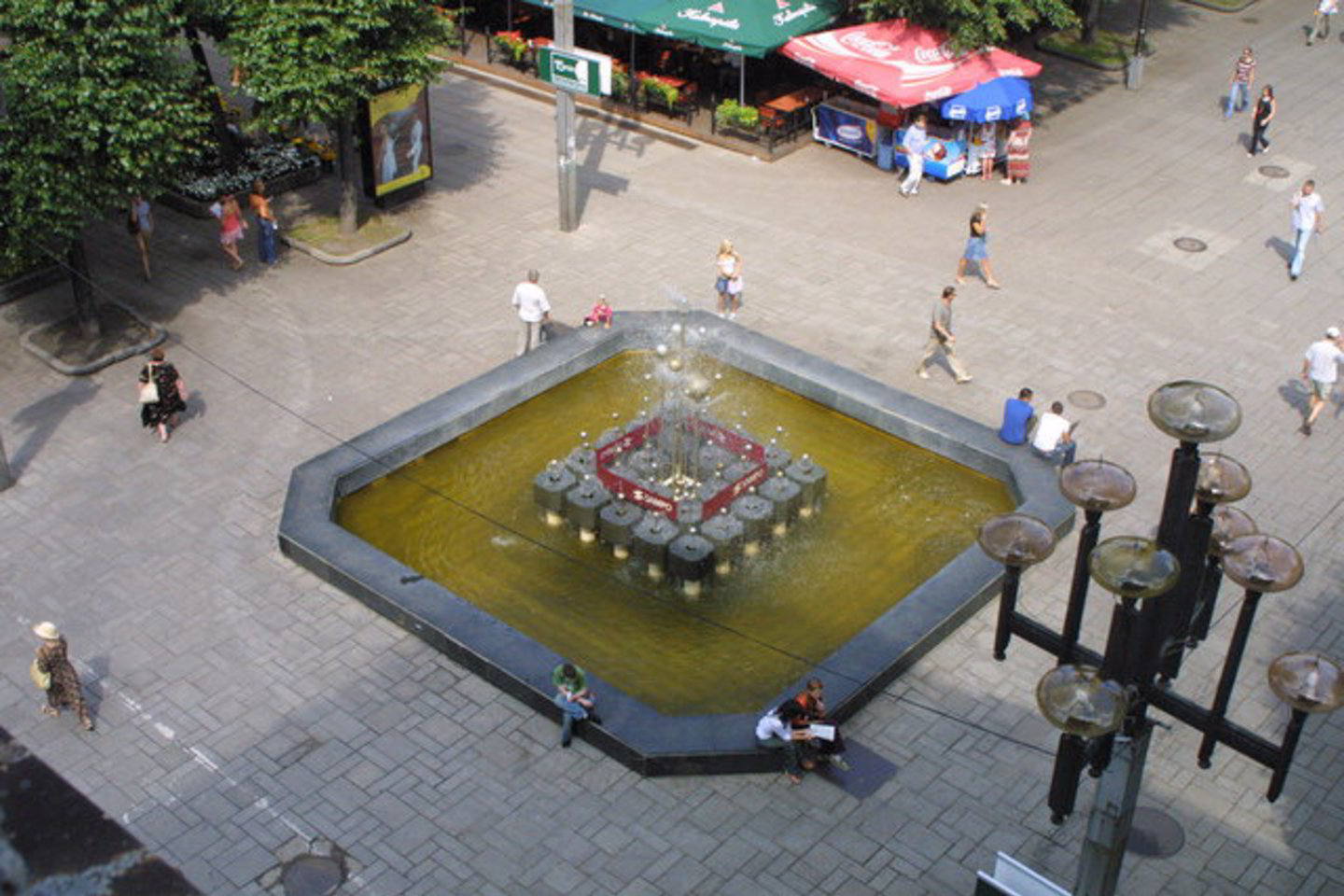 Fontanas Kauno centre.
