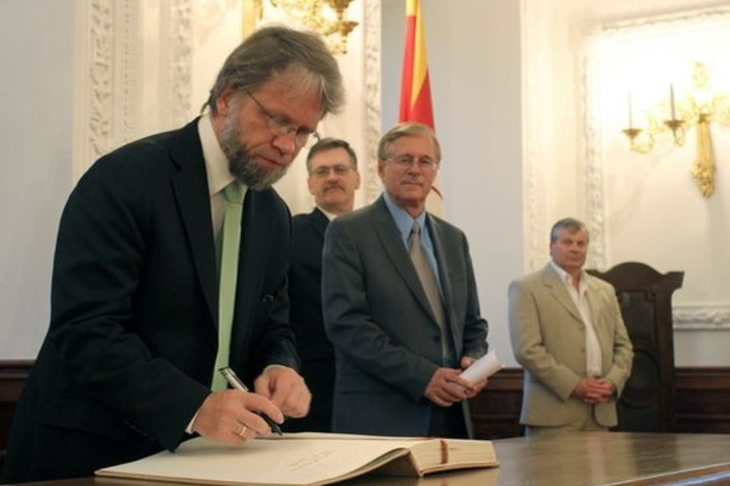 Simpoziumo dalyviai susirinko į Kauno rotušę.