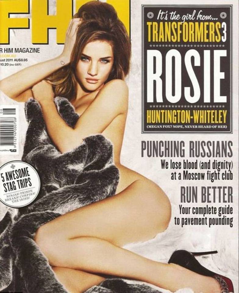 Gegužę žurnalo FHM skaitytojai išrinko R.Huntington-Whiteley seksualiausia pasaulio moterimi.