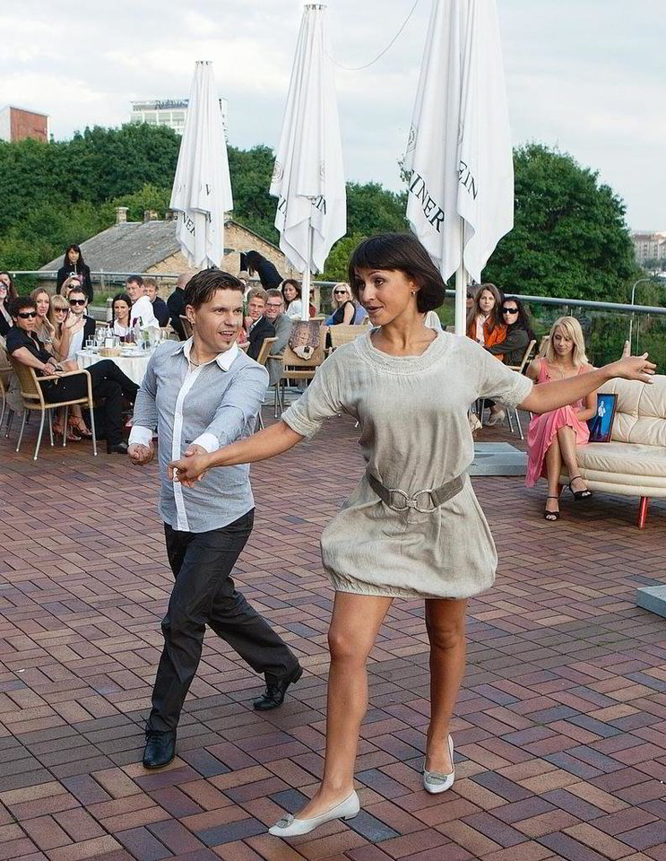 Deivis ir Katerina Voropaj pasiruošę šokių projekto startui.