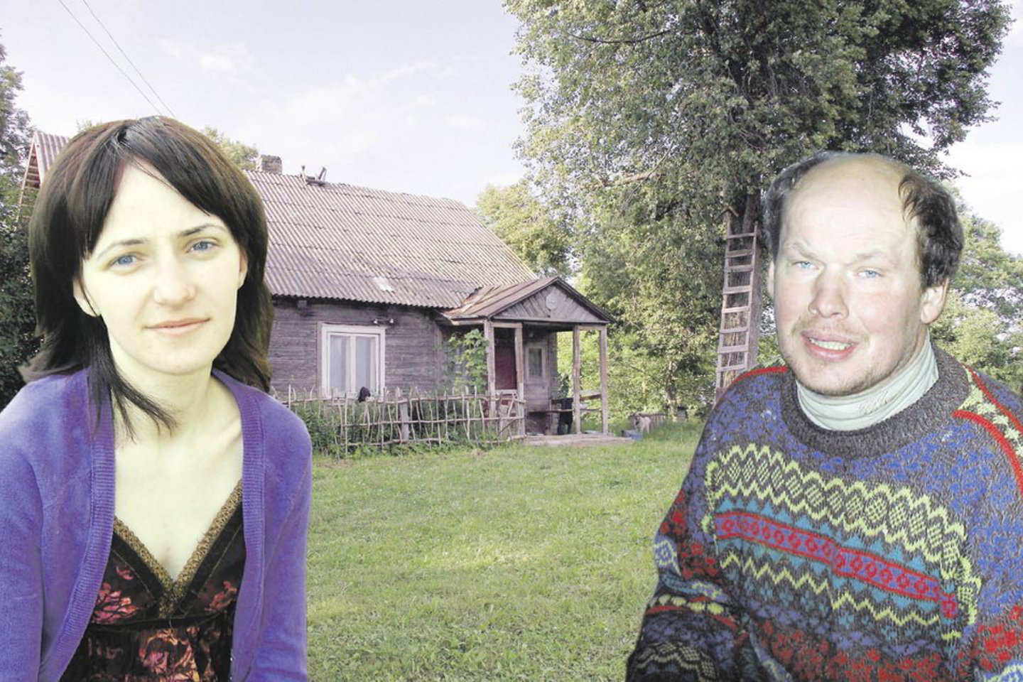 Šiame aptriušusio namo kieme Patiltės kaime įvyko tragiška Kristinos Jasiūnienės (kairėje) ir Stasio Jasiūno sąjungos atomazga.