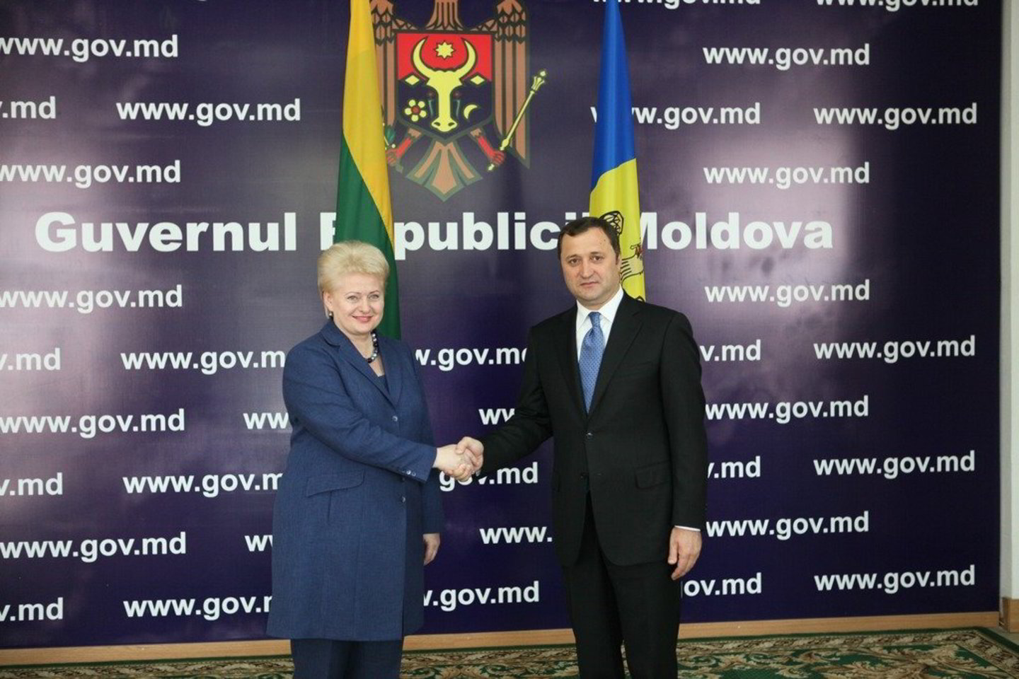 D.Grybauskaitė su Moldovos premjerus.