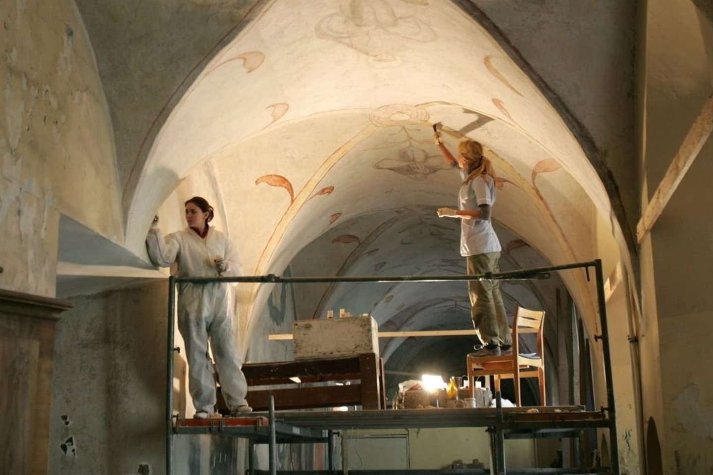 Restauratoriai Vilniaus Bernardinų bažnyčios ir vienuolyno ansamblyje dirbo ne vienerius metus.