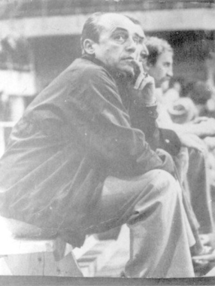 1977 metų Europos čempionės Jugoslavijos rinktinės treneris Aleksandaras Nikoličius.