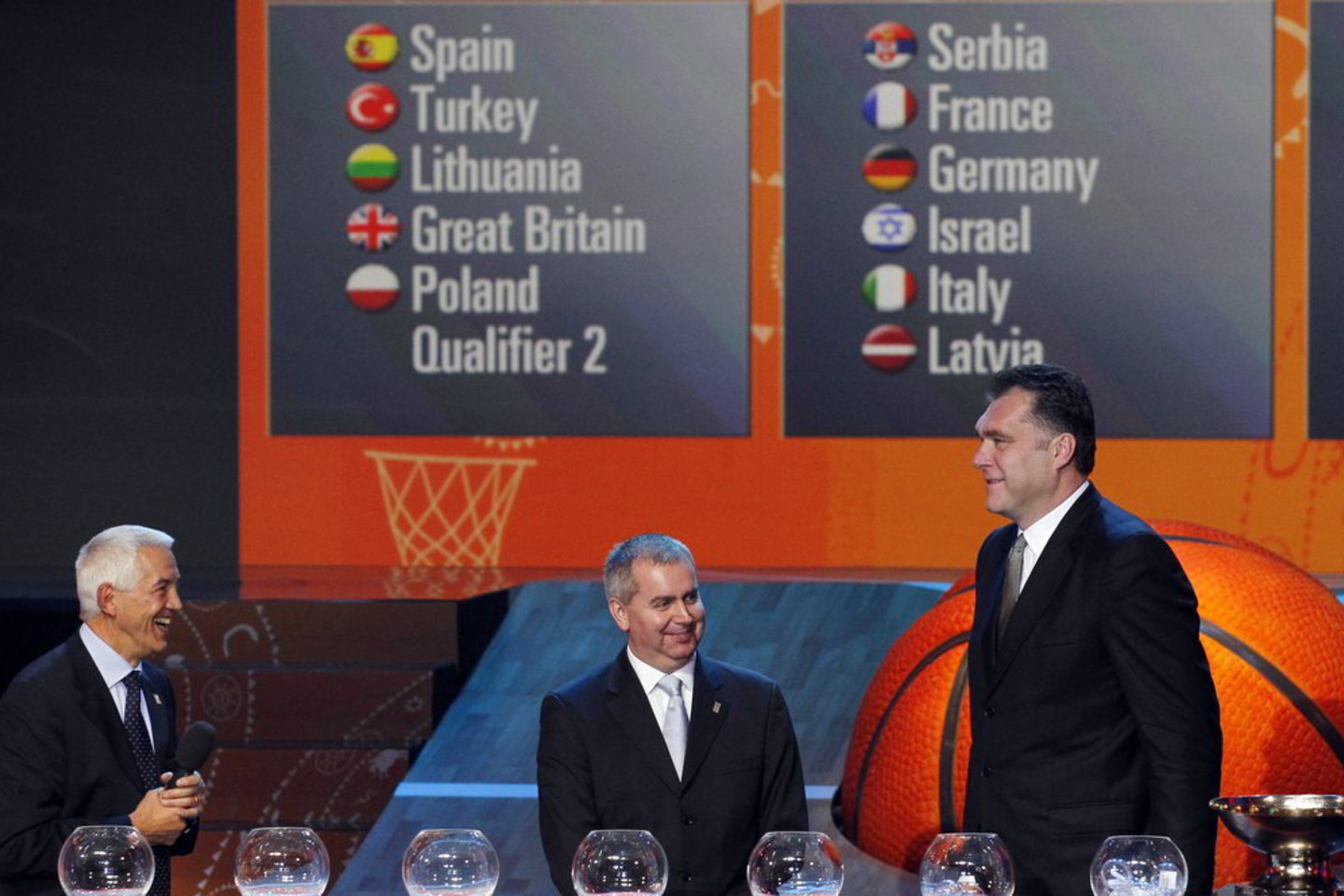Per Europos krepšinio čempionato burtų traukimo ceremoniją paaiškėjo, kad viena iš trijų atrankos varžybose dalyvausiančių rinktinių žais A grupėje.